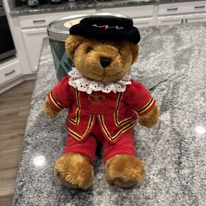 Harrods Knightsbridge Beefeater Teddy Bear Plush London Royal Guard British Red